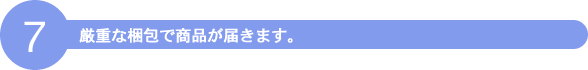 厳重な梱包で商品が届きます。